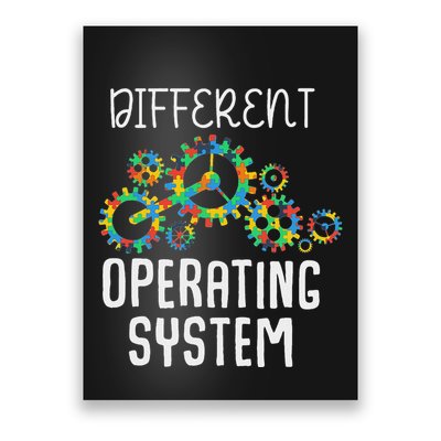 Different Operating System Autism Awareness Puzzle Tolerance Poster
