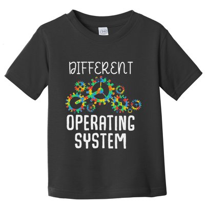 Different Operating System Autism Awareness Puzzle Tolerance Toddler T-Shirt