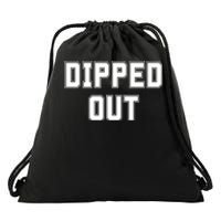 Dipped Out Sarcastic Drawstring Bag