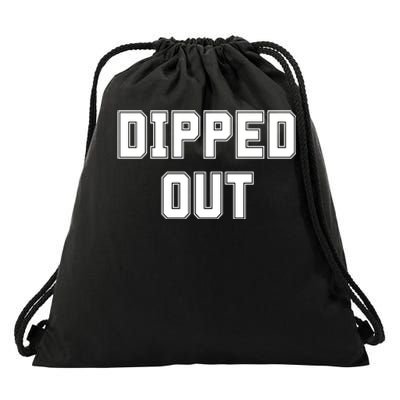 Dipped Out Sarcastic Drawstring Bag