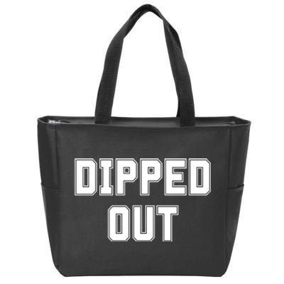 Dipped Out Sarcastic Zip Tote Bag