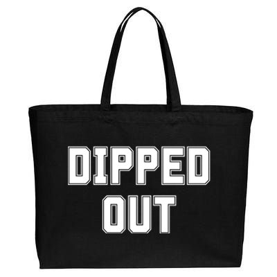 Dipped Out Sarcastic Cotton Canvas Jumbo Tote