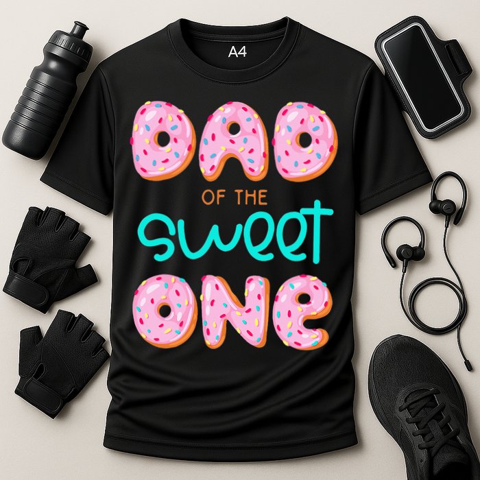 Dad Of Sweet One First Birthday Matching Family Donut Theme Performance Shirt