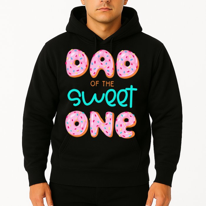 Dad Of Sweet One First Birthday Matching Family Donut Theme Hoodie