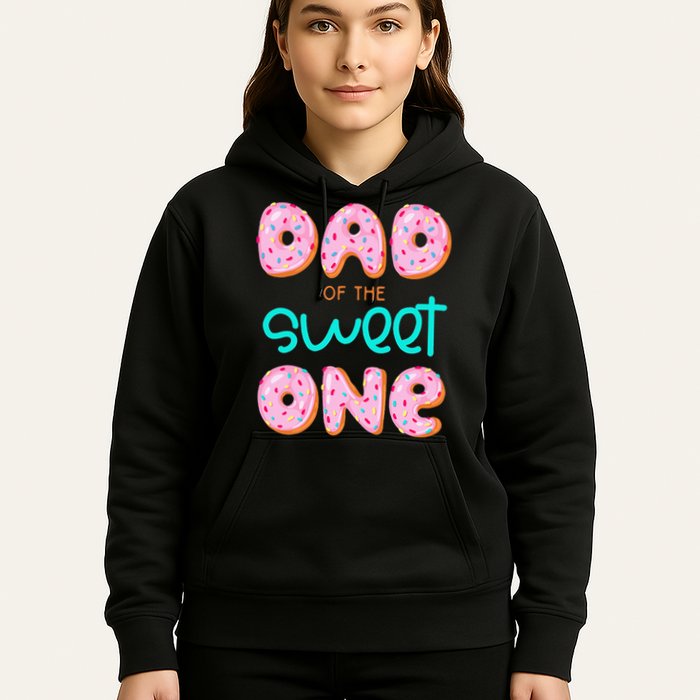 Dad Of Sweet One First Birthday Matching Family Donut Theme Hoodie