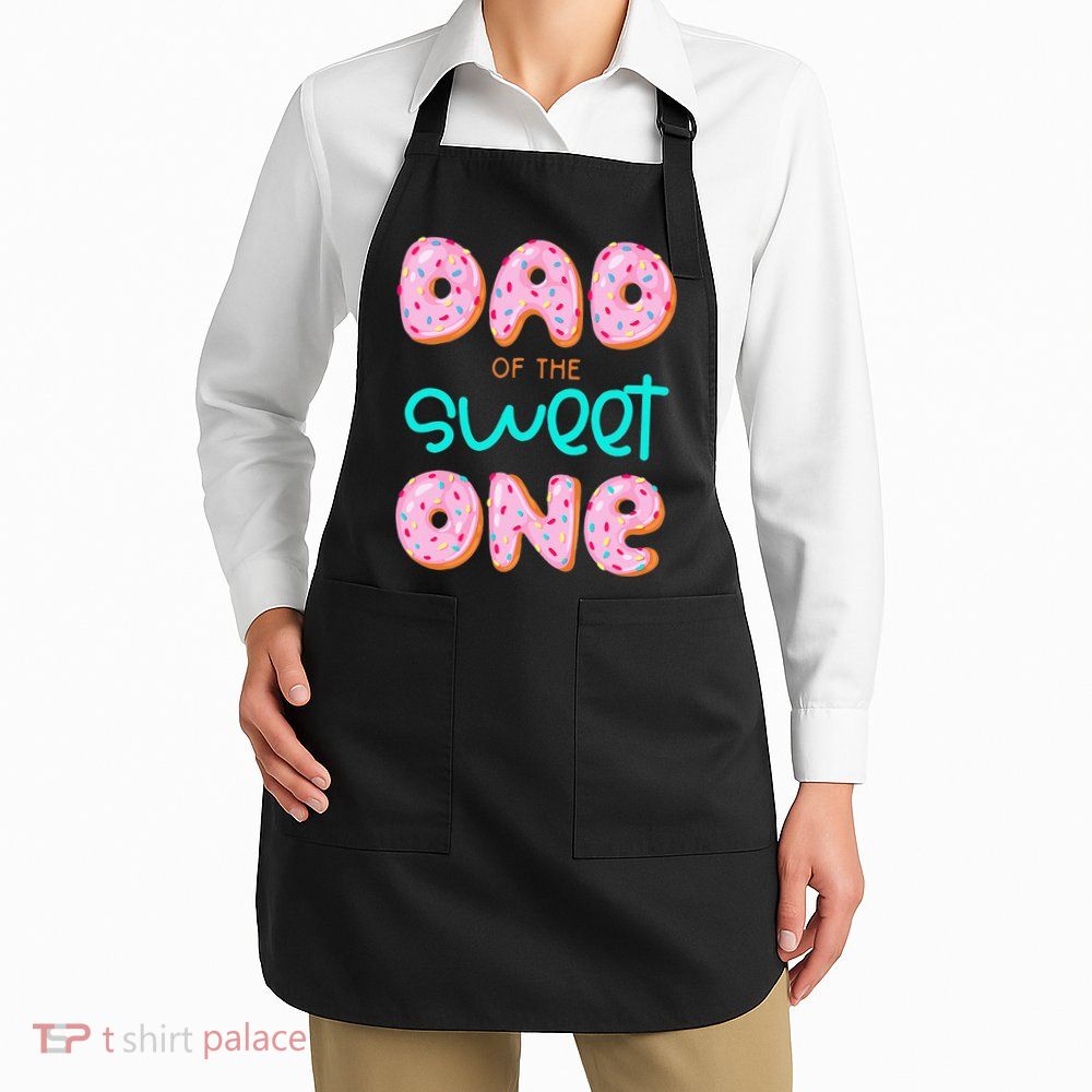 Dad Of Sweet One First Birthday Matching Family Donut Theme Apron