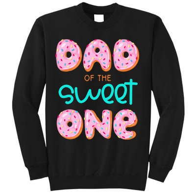 Dad Of Sweet One First Birthday Matching Family Donut Theme Sweatshirt