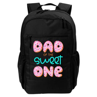 Dad Of Sweet One First Birthday Matching Family Donut Theme Backpack