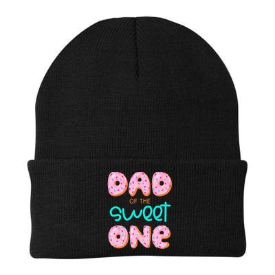 Dad Of Sweet One First Birthday Matching Family Donut Theme Beanie