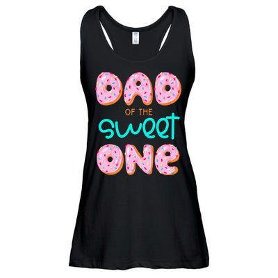 Dad Of Sweet One First Birthday Matching Family Donut Theme Ladies Essential Flowy Tank