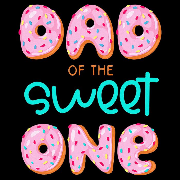 Dad Of Sweet One First Birthday Matching Family Donut Theme 16 in Basic Backpack