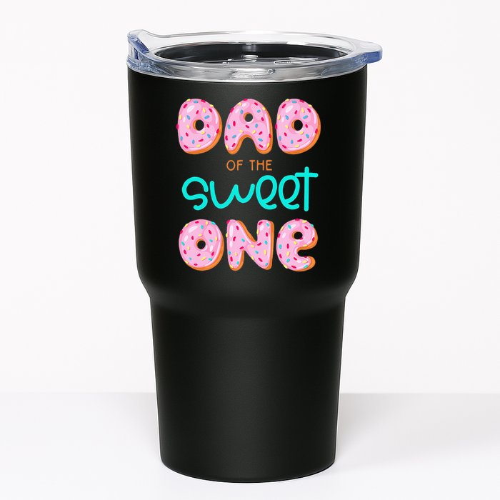 Dad Of Sweet One First Birthday Matching Family Donut Theme Tumbler