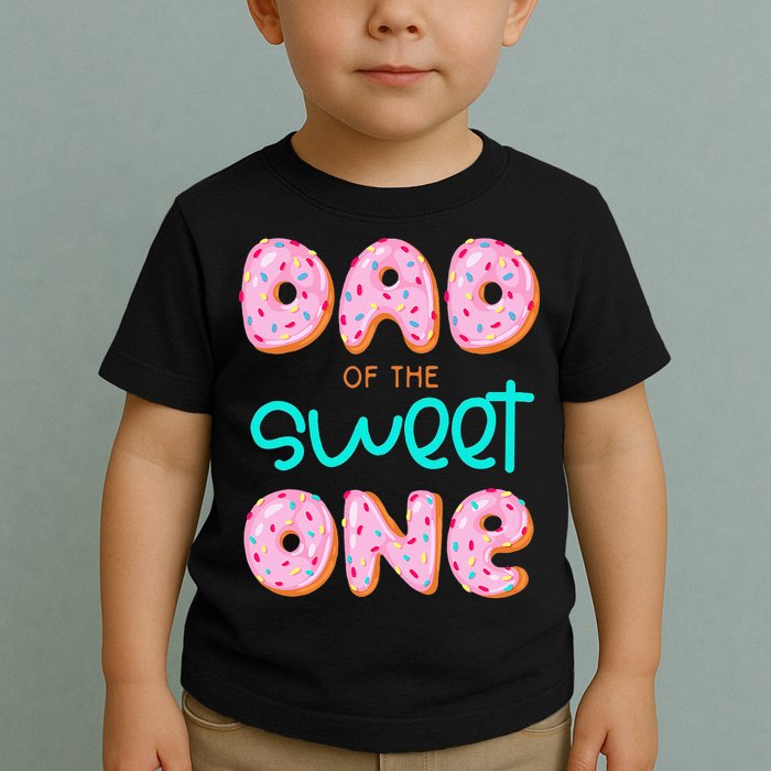 Dad Of Sweet One First Birthday Matching Family Donut Theme Toddler T-Shirt