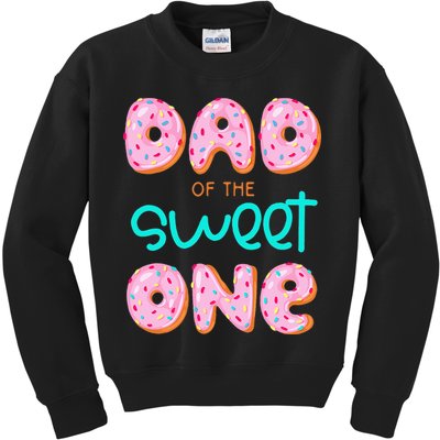Dad Of Sweet One First Birthday Matching Family Donut Theme Kids Sweatshirt