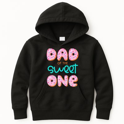 Dad Of Sweet One First Birthday Matching Family Donut Theme Kids Hoodie