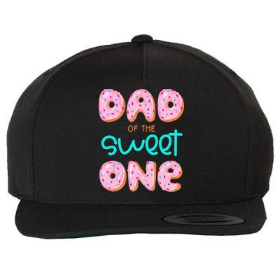 Dad Of Sweet One First Birthday Matching Family Donut Theme Wool Snapback Cap