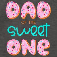 Dad Of Sweet One First Birthday Matching Family Donut Theme Vector Backpack