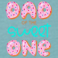 Dad Of Sweet One First Birthday Matching Family Donut Theme Sueded Cloud Jersey T-Shirt