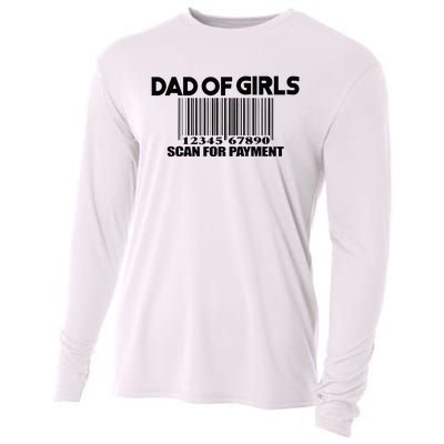 Dad of Scan for Payment Funny Fathers Day Quote Cooling Performance Long Sleeve Crew