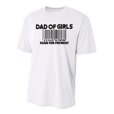 Dad of Scan for Payment Funny Fathers Day Quote Performance Sprint T-Shirt