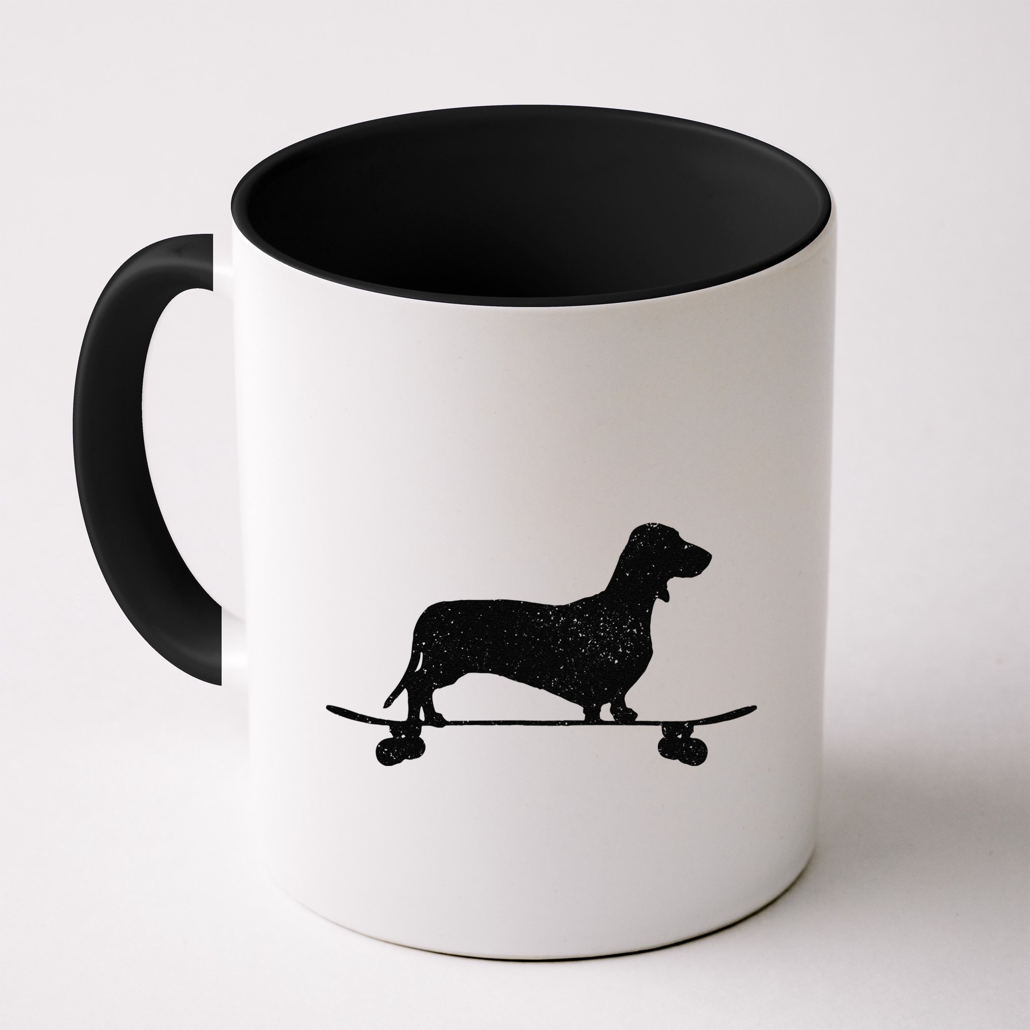Dachshund On Skateboard Funny Wiener Dog Doxie Skater Gift Mug