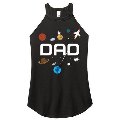 Dad Outer Space Birthday Party Women's Perfect Tri Rocker Tank