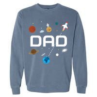 Dad Outer Space Birthday Party Garment-Dyed Sweatshirt
