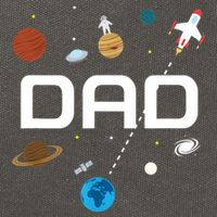 Dad Outer Space Birthday Party Cotton Canvas Backpack