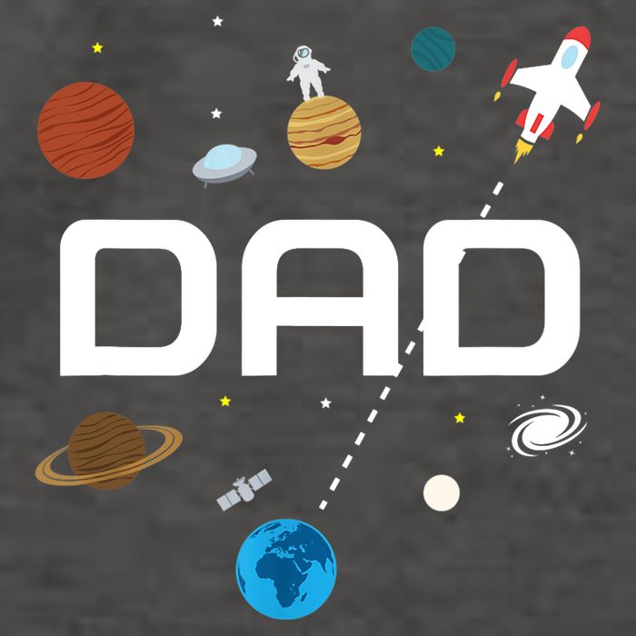 Dad Outer Space Birthday Party Vector Backpack