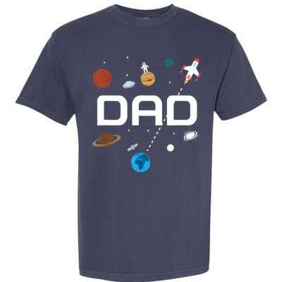 Dad Outer Space Birthday Party Garment-Dyed Heavyweight T-Shirt