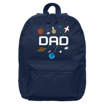 Dad Outer Space Birthday Party 16 in Basic Backpack