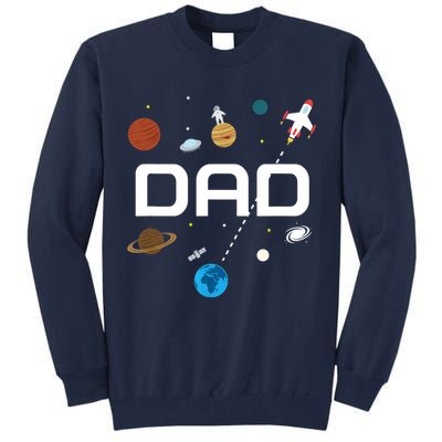 Dad Outer Space Birthday Party Tall Sweatshirt
