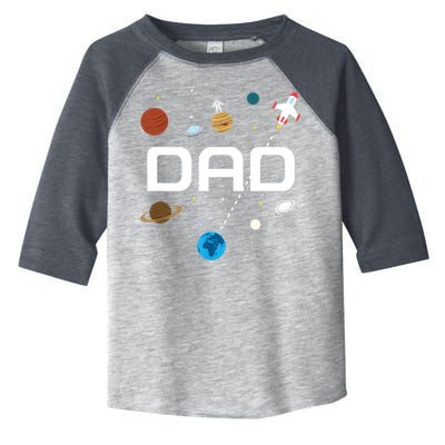 Dad Outer Space Birthday Party Toddler Fine Jersey T-Shirt