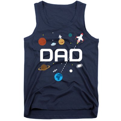 Dad Outer Space Birthday Party Tank Top