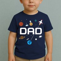 Dad Outer Space Birthday Party Toddler T-Shirt