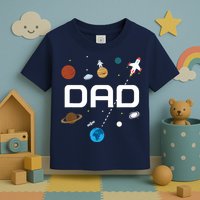 Dad Outer Space Birthday Party Toddler T-Shirt