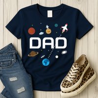 Dad Outer Space Birthday Party Womens T-Shirt