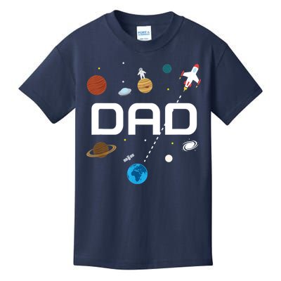 Dad Outer Space Birthday Party Kids T-Shirt