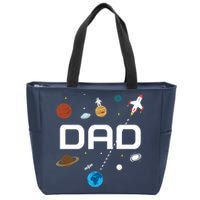 Dad Outer Space Birthday Party Zip Tote Bag