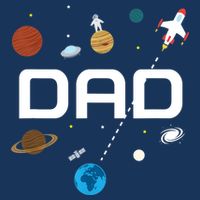Dad Outer Space Birthday Party Zip Tote Bag