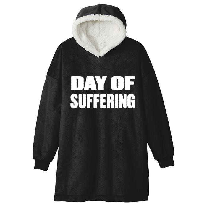 Day Of Suffering Visualize Industrial Collapse Hooded Wearable Blanket
