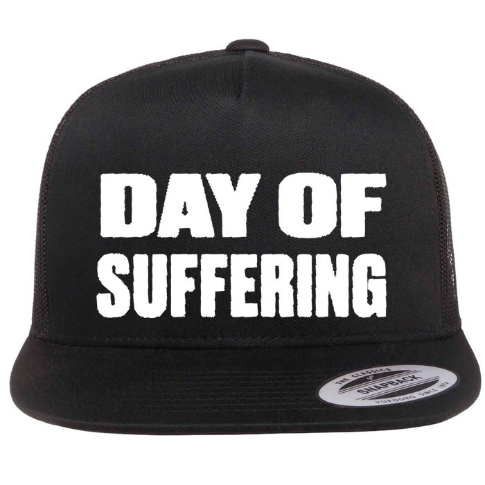 Day Of Suffering Visualize Industrial Collapse Flat Bill Trucker Hat