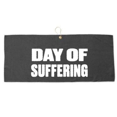 Day Of Suffering Visualize Industrial Collapse Large Microfiber Waffle Golf Towel