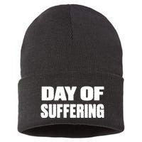 Day Of Suffering Visualize Industrial Collapse Sustainable Knit Beanie