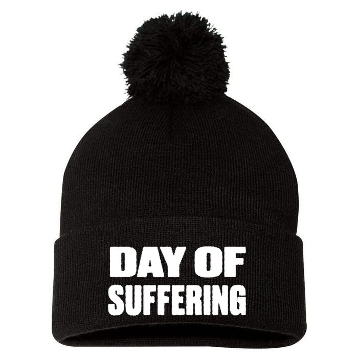 Day Of Suffering Visualize Industrial Collapse Pom Pom 12in Knit Beanie