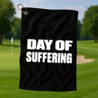 Day Of Suffering Visualize Industrial Collapse Golf Towel