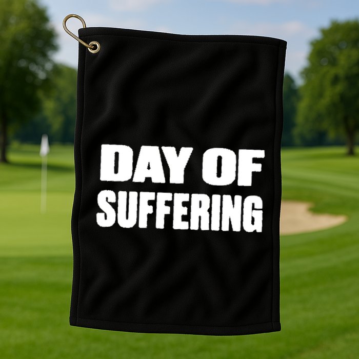Day Of Suffering Visualize Industrial Collapse Golf Towel