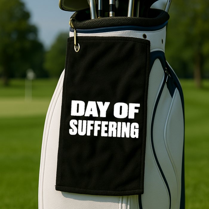 Day Of Suffering Visualize Industrial Collapse Golf Towel