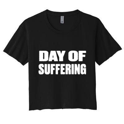Day Of Suffering Visualize Industrial Collapse Crop Top
