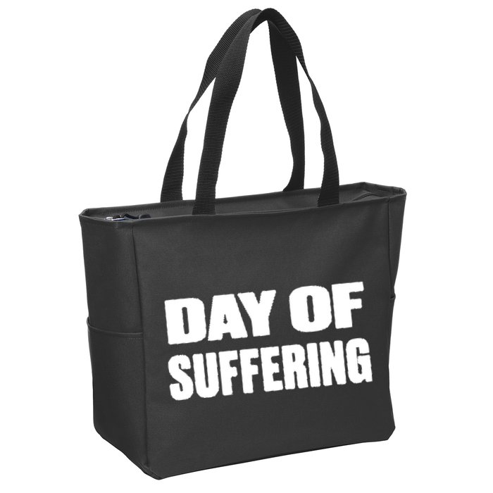 Day Of Suffering Visualize Industrial Collapse Zip Tote Bag